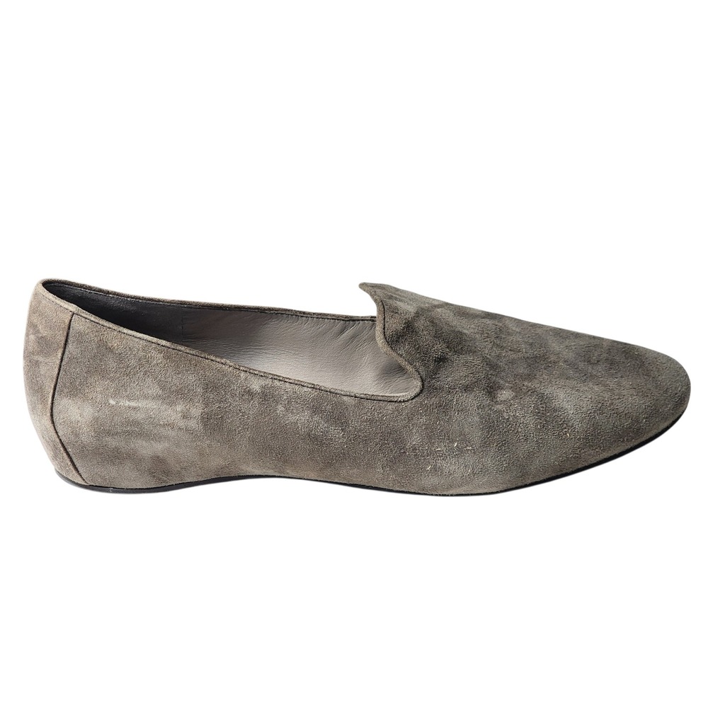 Eileen Fisher Gray Suede Loafers Womens Slip On Flats Size 11 Comfort Shoes - Picture 4 of 6
